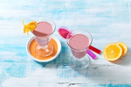 Sinaasappel-kers-banaansmoothie