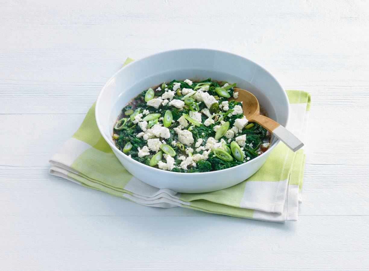 Postelein met witte kaas en oregano