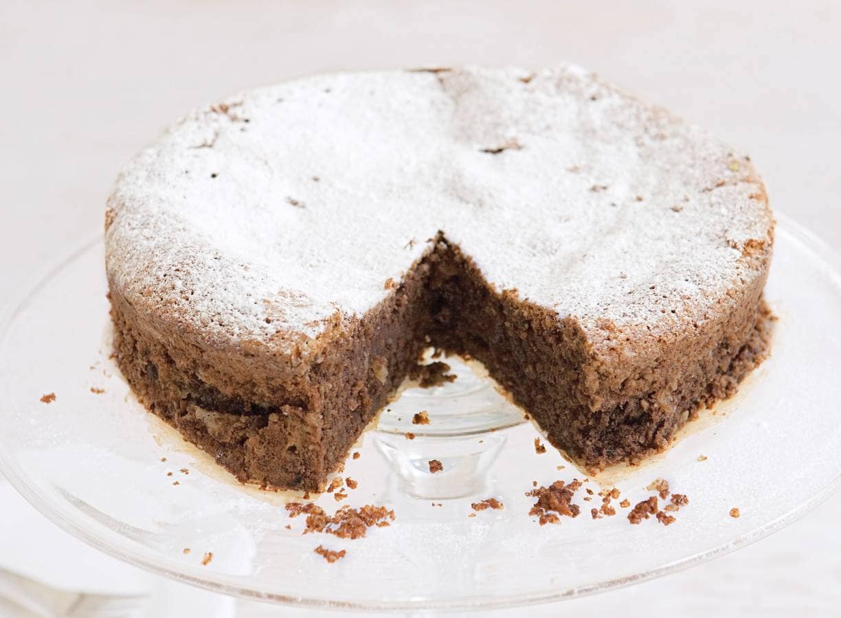 Chocoladetaart met amandelen