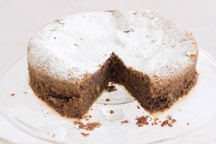 Chocoladetaart met amandelen