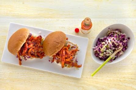 Broodje gerookte wortel (sandwich smoked carrots)