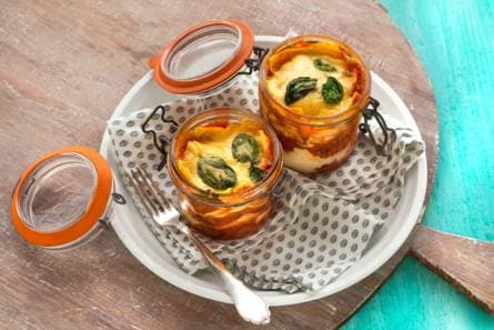 Lasagne in a jar