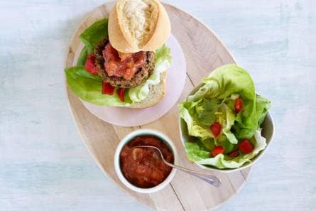 Picadilloburger met gegrilde paprika