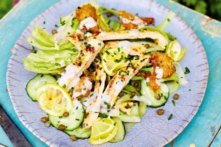 Rachel Khoo's kipsalade met karnemelkdressing