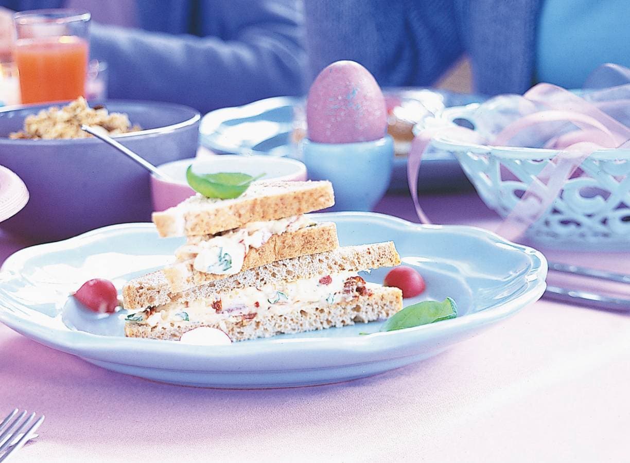 Sandwich eiersalade met kaas