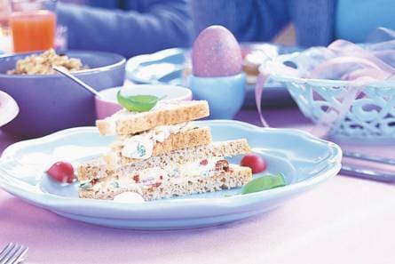 Sandwich eiersalade met kaas