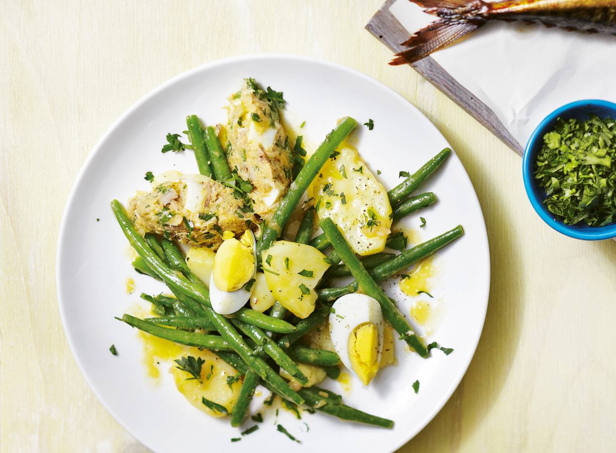 Salade niçoise met makreel