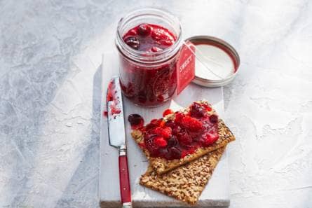 Aardbeien-cranberryjam