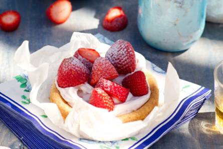 Aardbeientaartjes met mascarpone