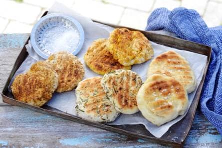 Platbrood van de barbecue