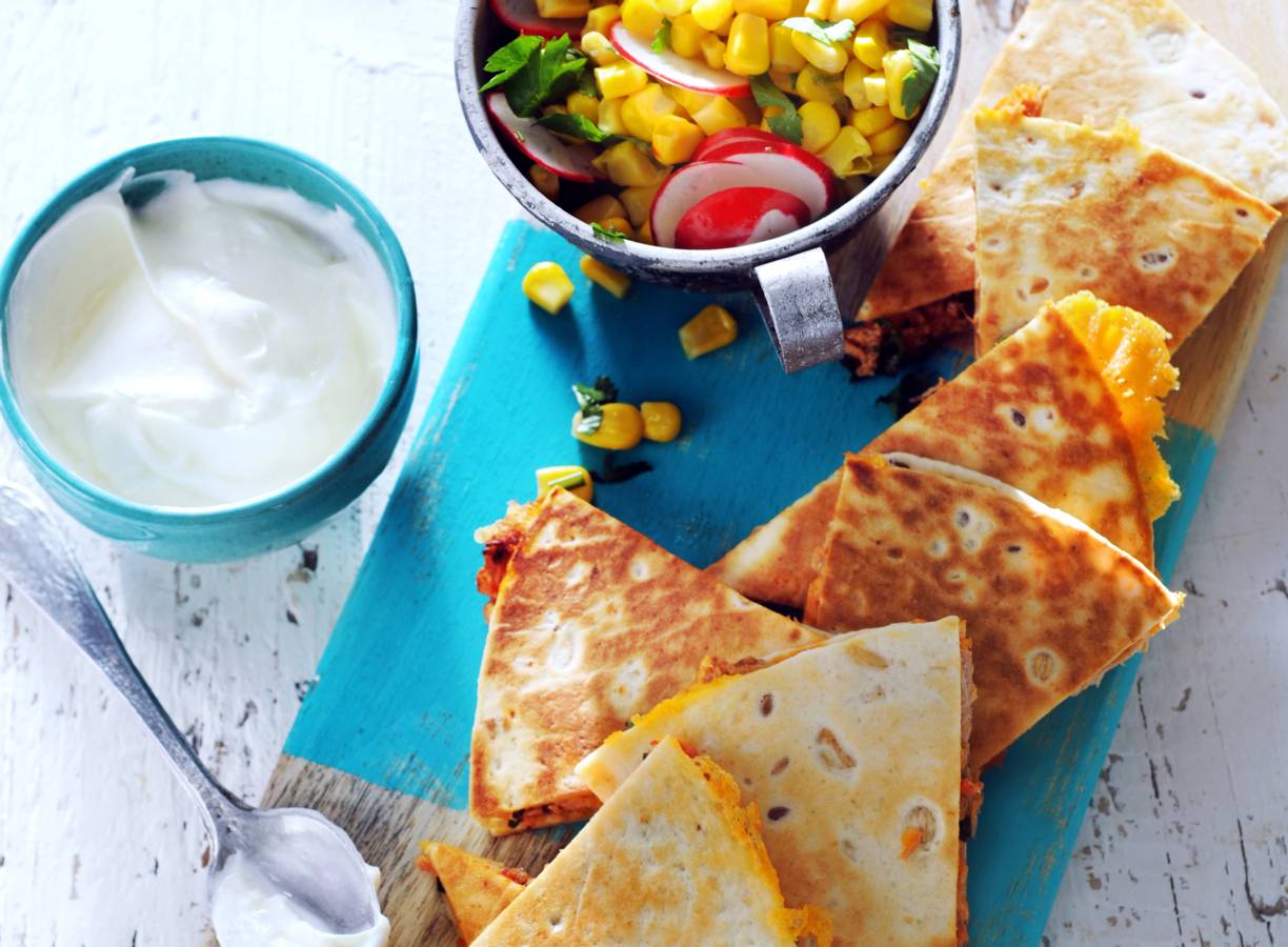 Quesadilla met tonijn
