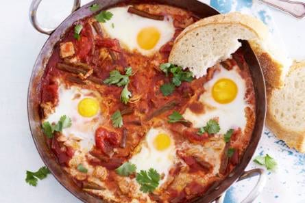 Tonijn-tomatenstoof met knapperige boontjes
