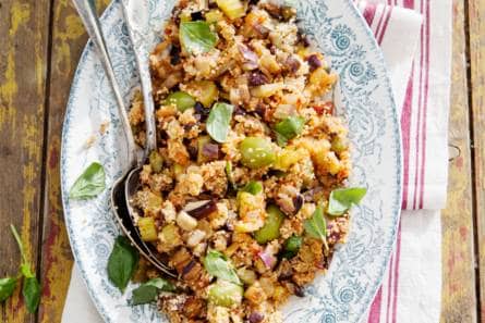Couscouscaponata met aubergine