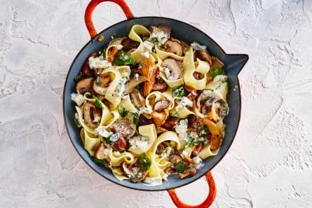 Pappardelle met gorgonzola