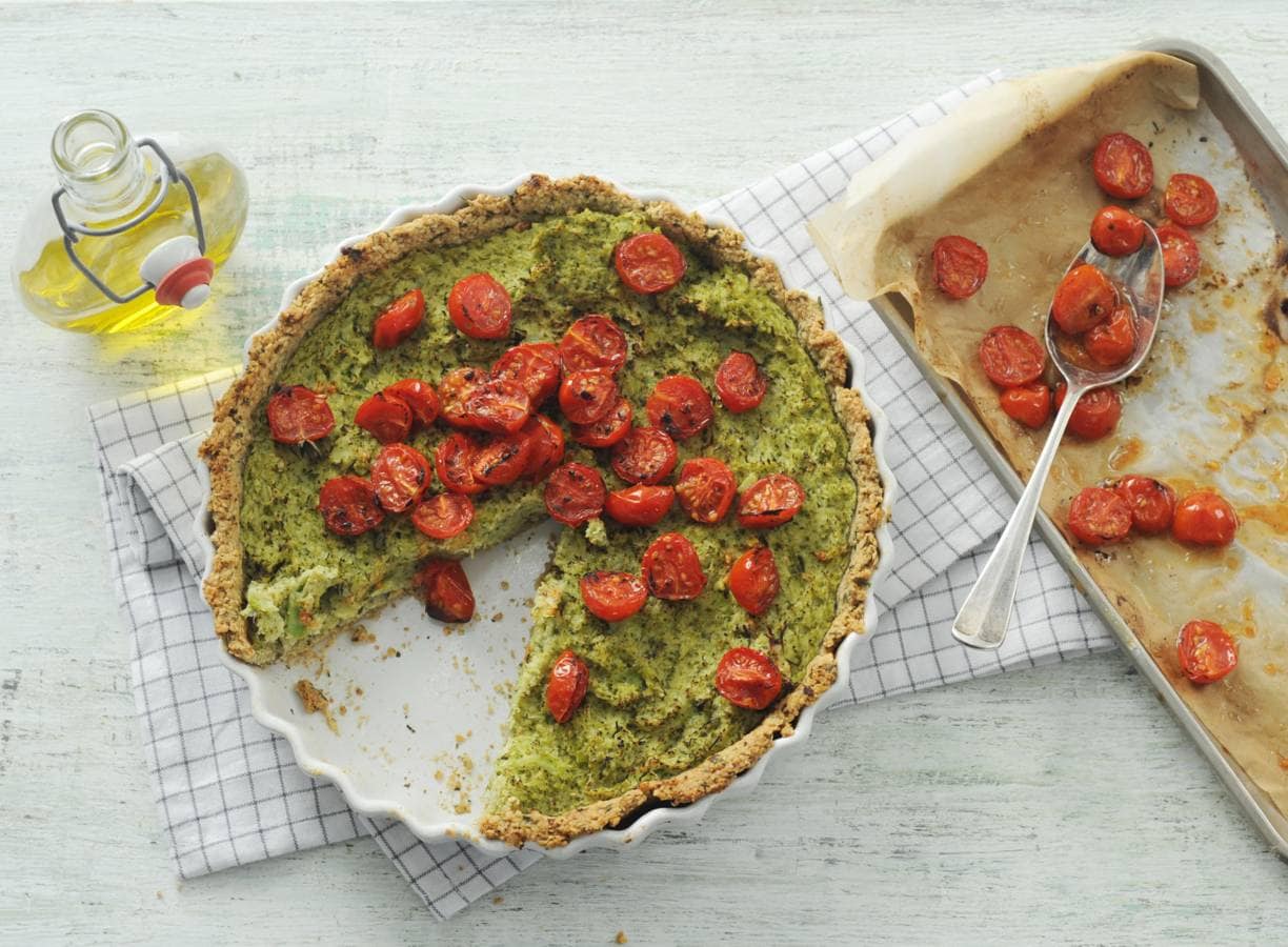 Broccoliquiche met tomaatjes