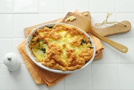 Frittata-soufflé met zoete aardappel