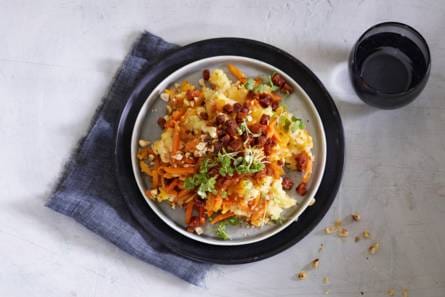 Hollandse hutspot met knolselderij en chorizo