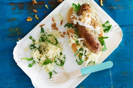 Luxe hotdogs met zuurkool