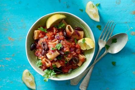 Rigatoni met frisse tomatensaus
