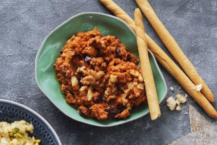 Auberginedip met walnoot