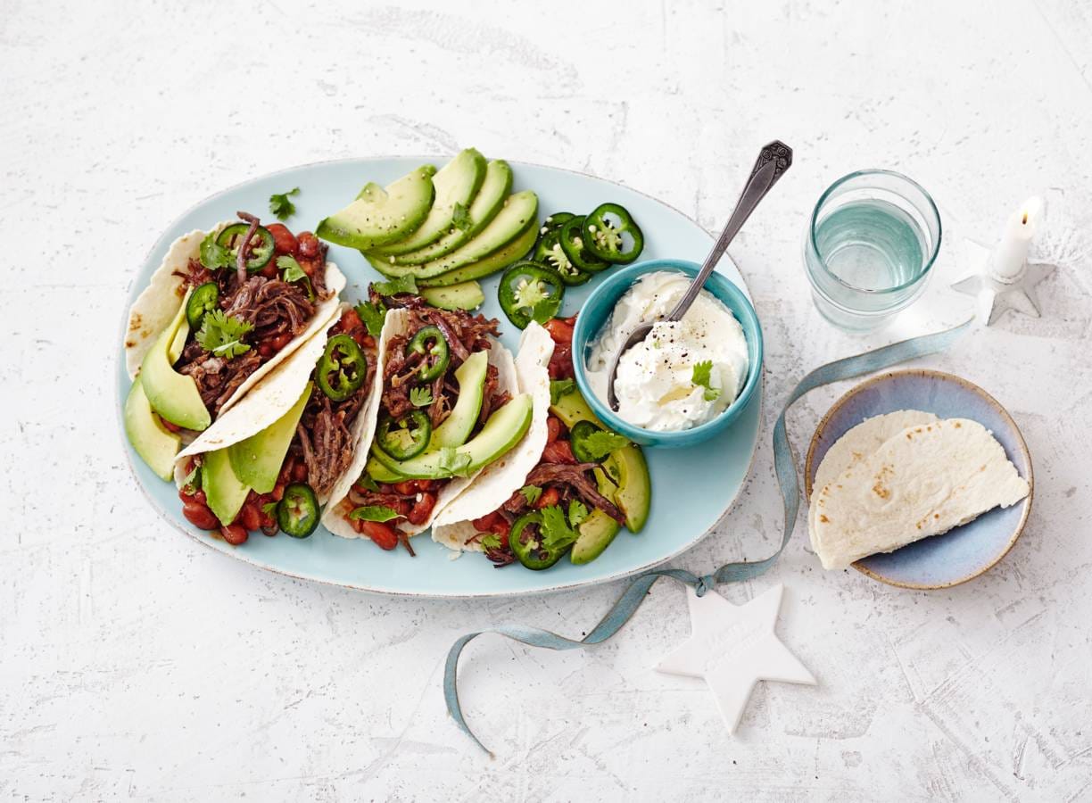 Gepekelde rundershortrib met picadillo-rub