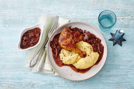 Mediterrane eendenbouten met truffelpolenta & parmezaan