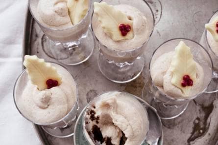 Kastanje-chocoladedessert
