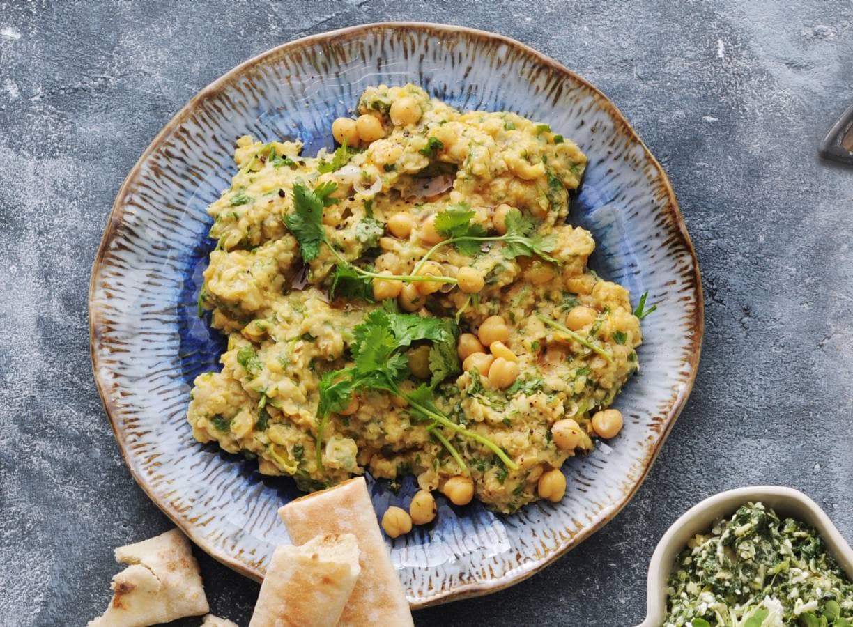Korianderhummus