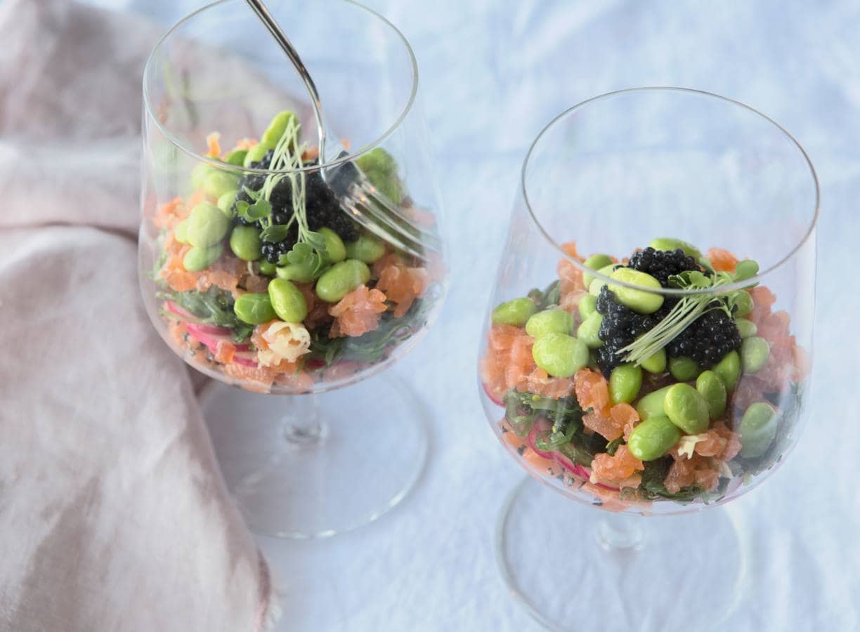 Tartaar van twee soorten zalm