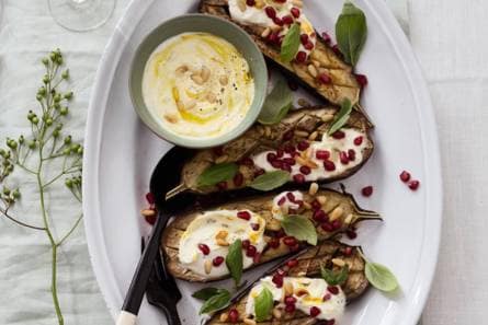 Yotam Ottolenghi's geroosterde aubergines