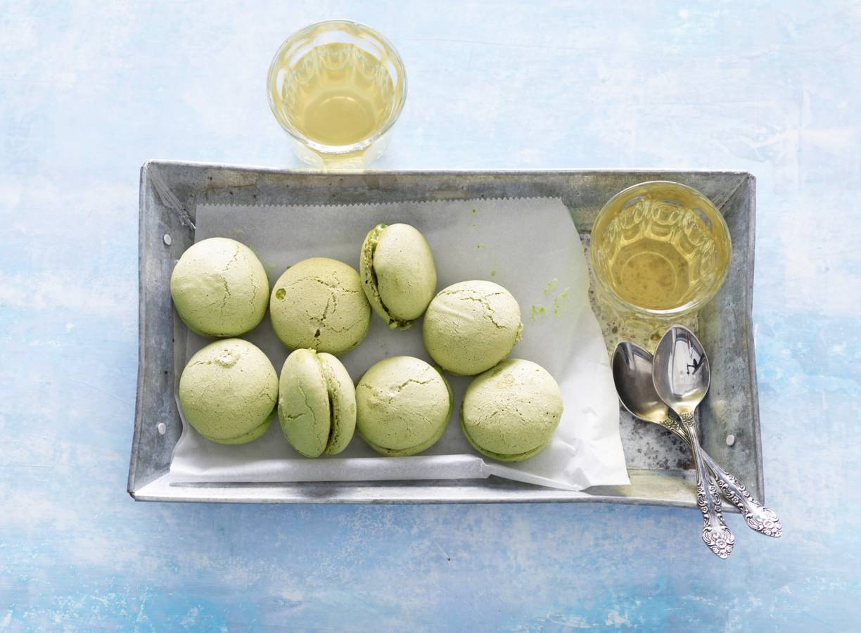 Macarons met matcha