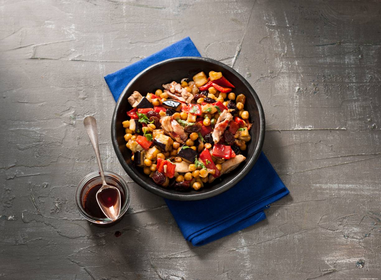 Snelle tajine met dadelstroop