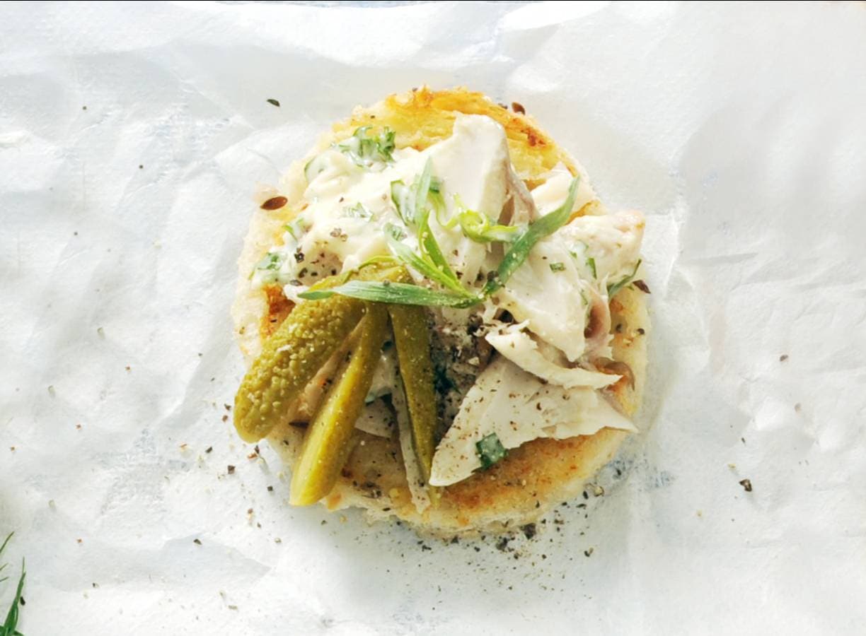 Toast met makreelrillette
