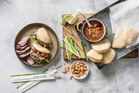 Steamed buns met 5 spice-eend