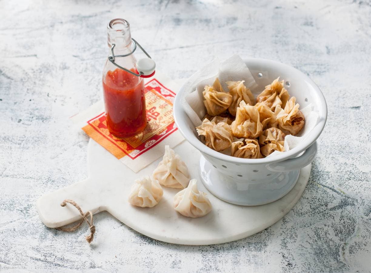 Chinese wontons maken