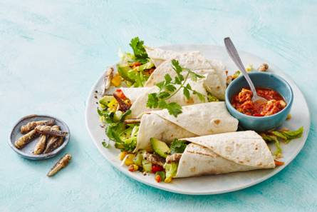 Wraps met sprinkhanen