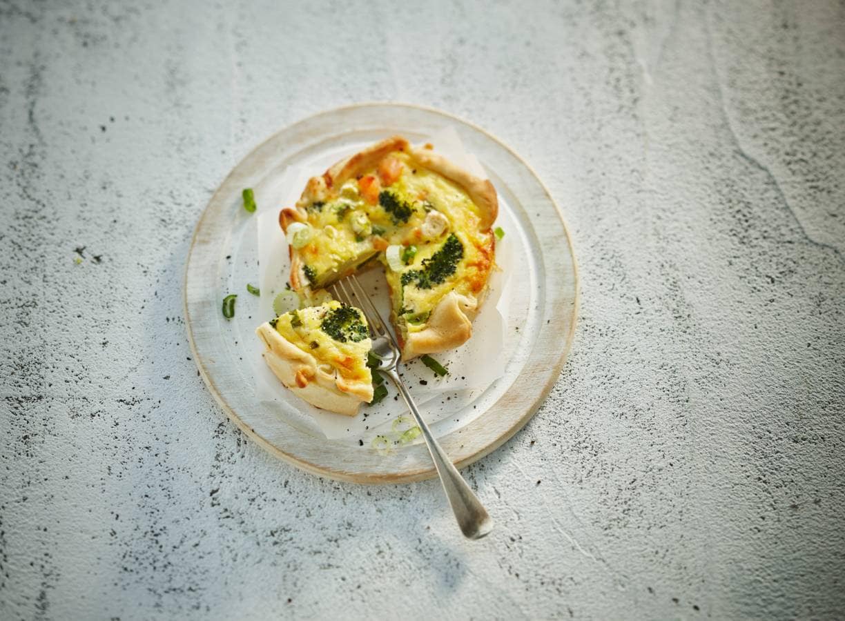 Broccoli-zalmquiches