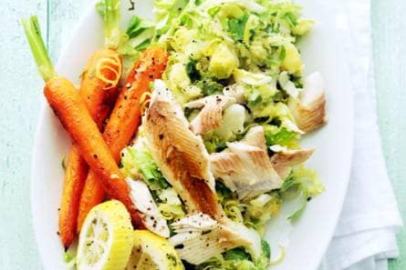 Forel uit de oven met andijviestamppot
