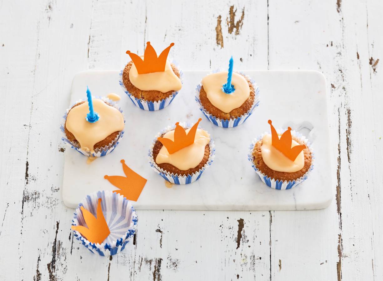 Oranje-frambozencupcakes