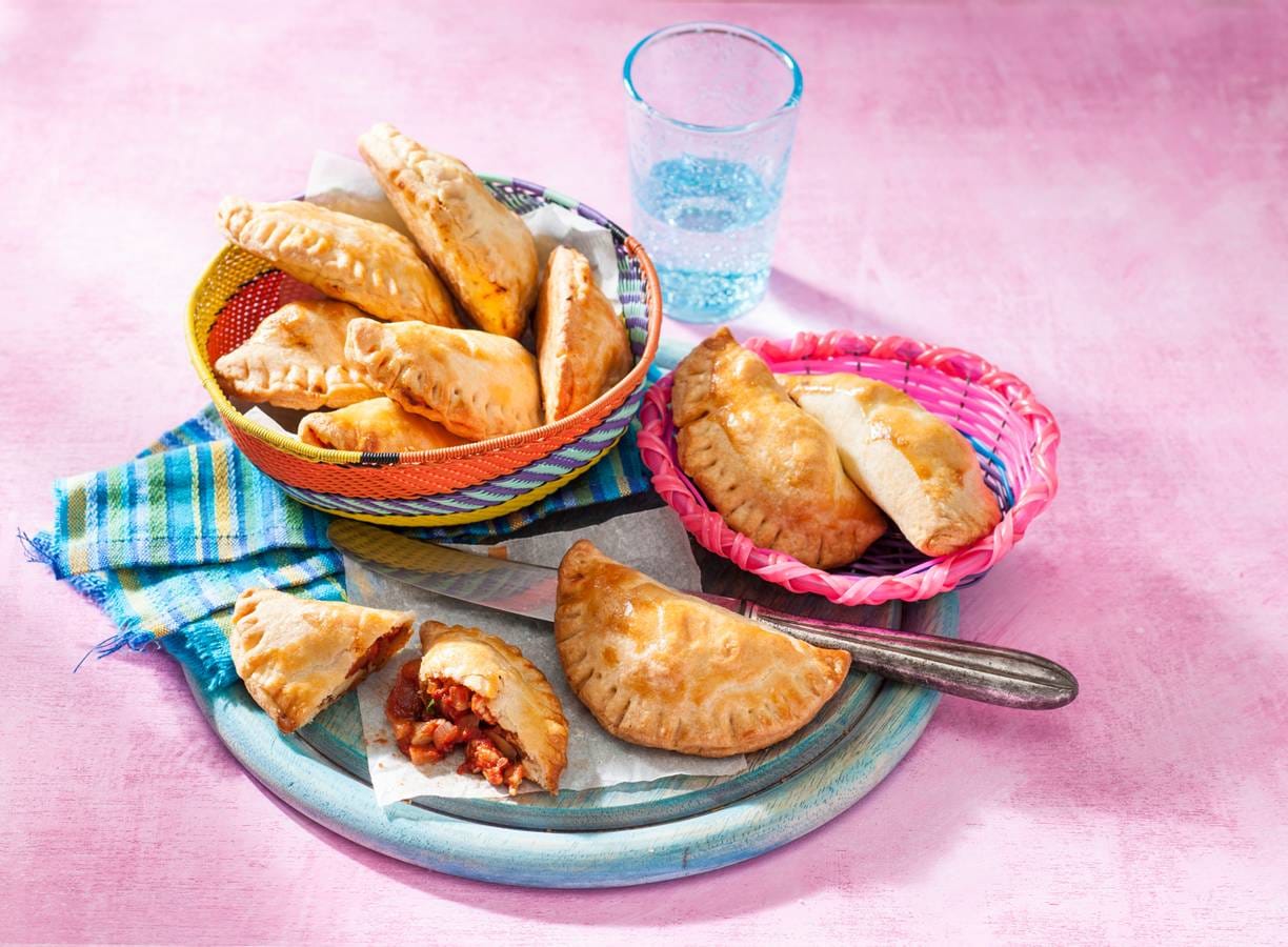 Empanadas met kip en abrikozen