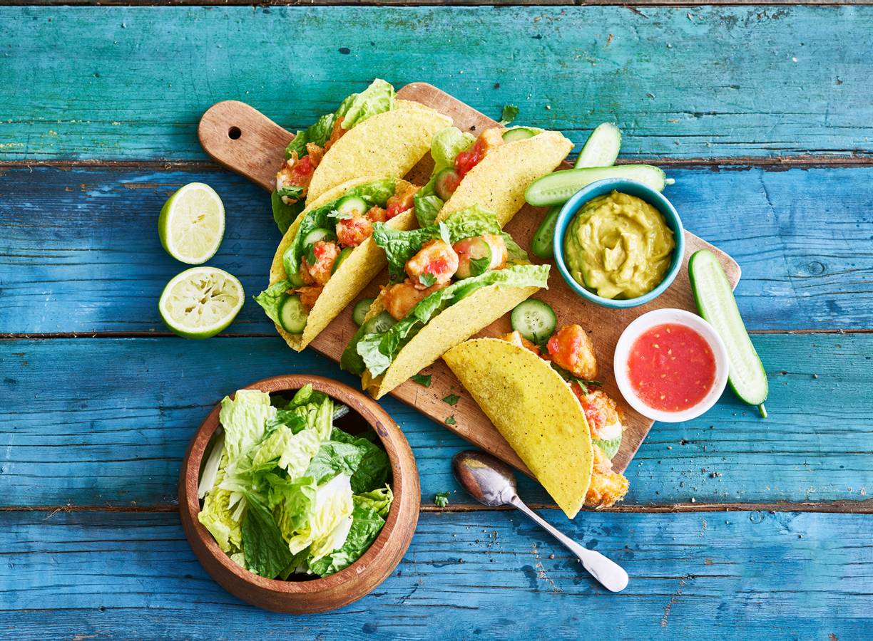 Vistaco's met tabasco-tomatensalsa