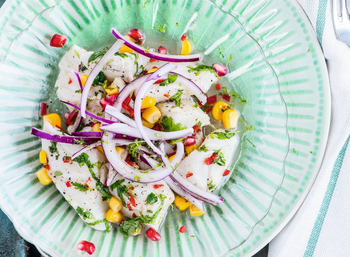 Bart van Olphens kabeljauw ceviche