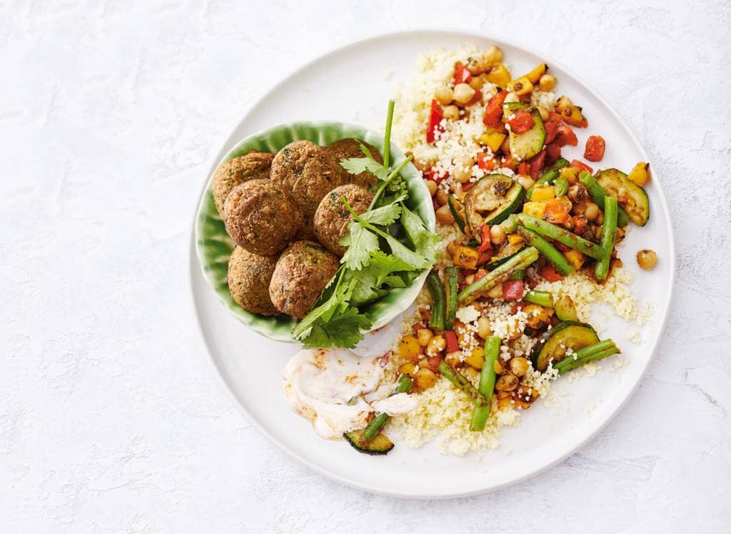 Falafel wrap met frisse tomatensalade recept Allerhande Albert
