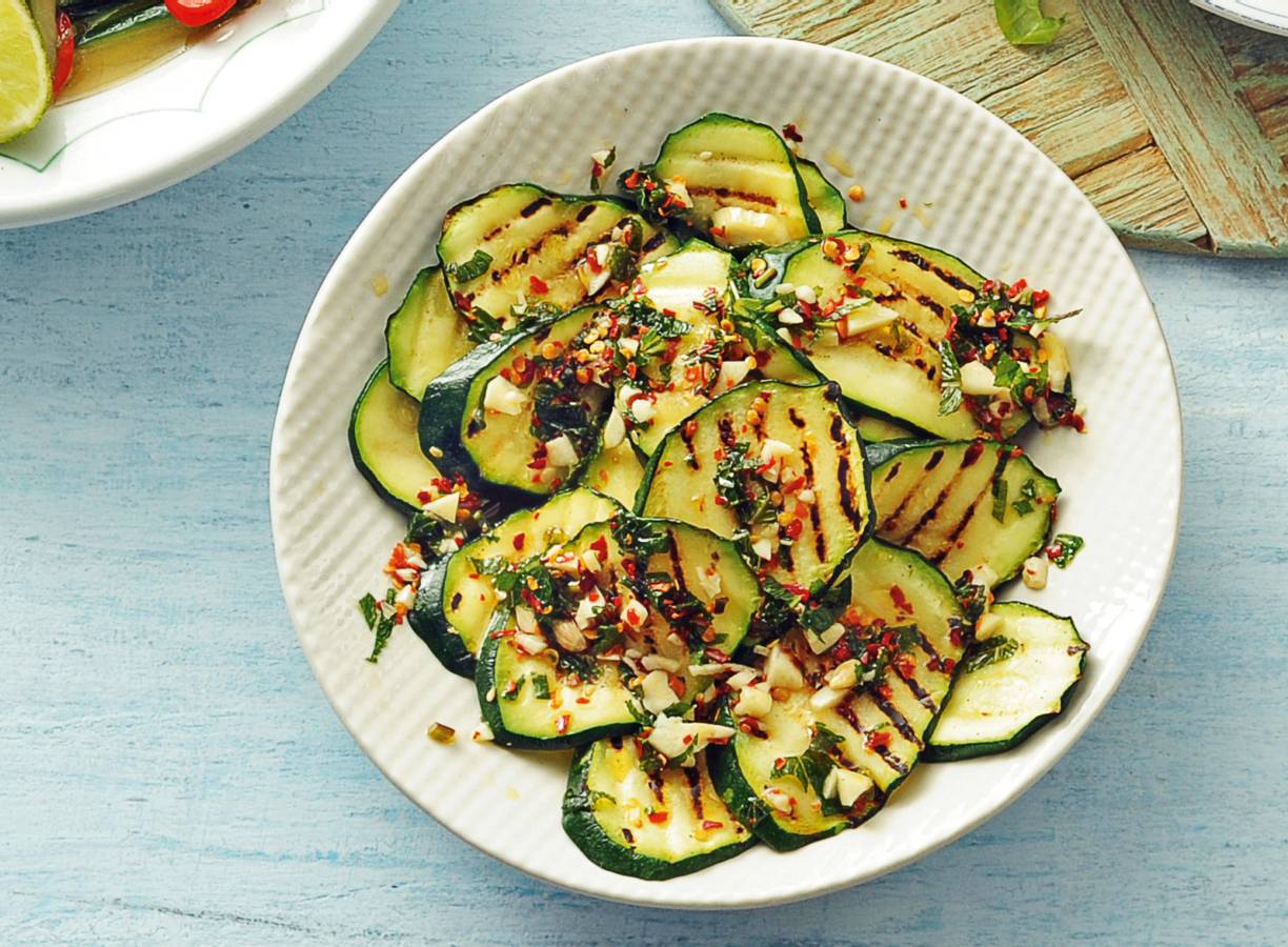 Pittige courgette met munt