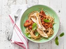 Geniet van deze pasta, met alleen maar ingrediënten uit de nieuwste Schijf van Vijf (2016).