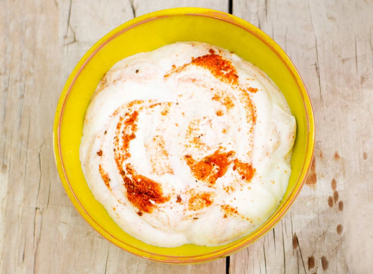 Yoghurtmarinade met baharat