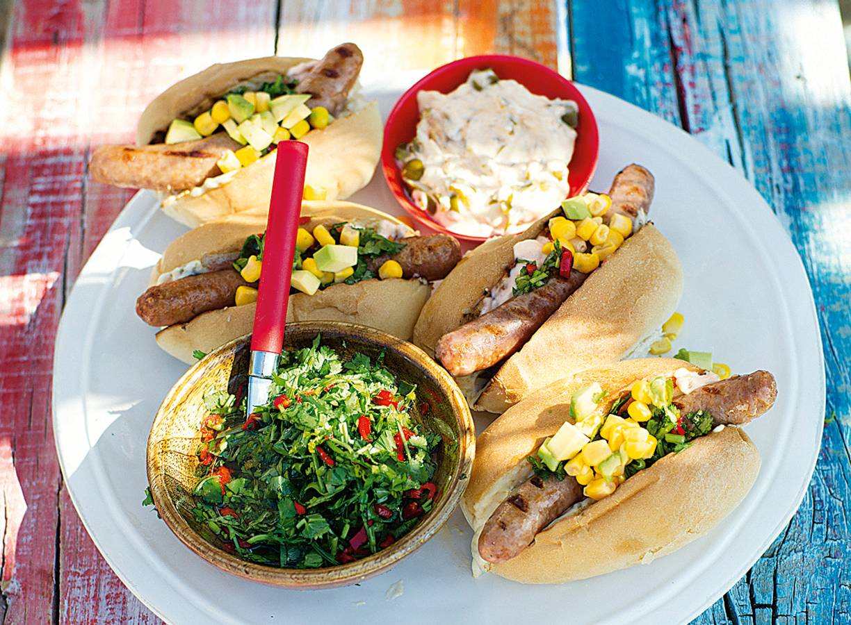 Spicy Latin hotdog