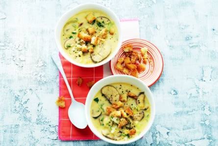 Maaltijdsoep van zoete aardappelen