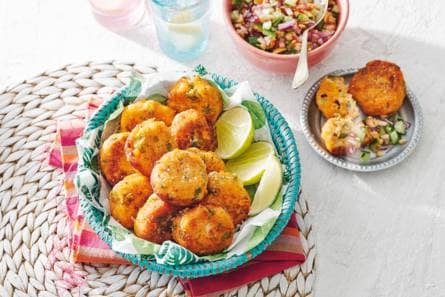 Thaise viskoekjes met komkommerdip
