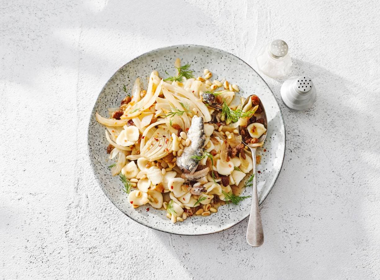 Orecchiette met sardines